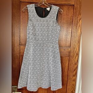 2/$15 - Merona Black and White sleeveless dress - Size Small